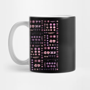 Dried flowers pink colorful Mug